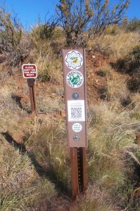 Trail Marker With Logo